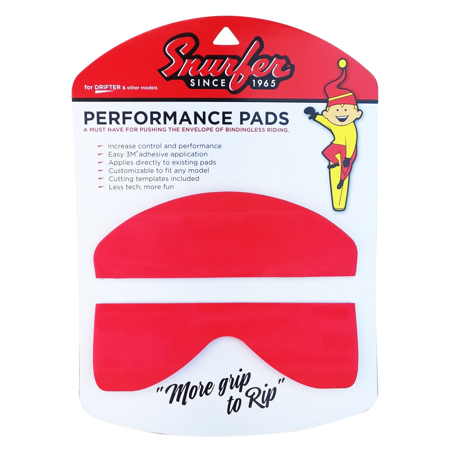 Performance Pad Set - Snurfer Boards - snurferboards - snurfer - snowboard